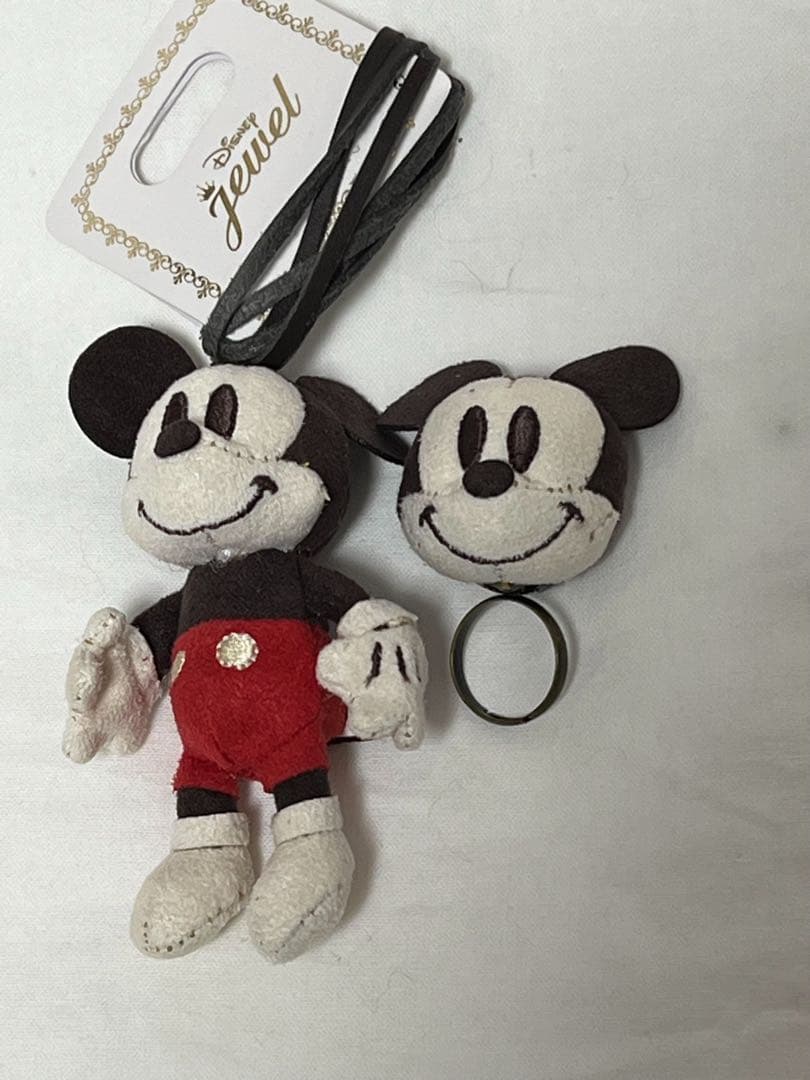 匿名配送/ミッキーぬいぐるみネックレス&リング