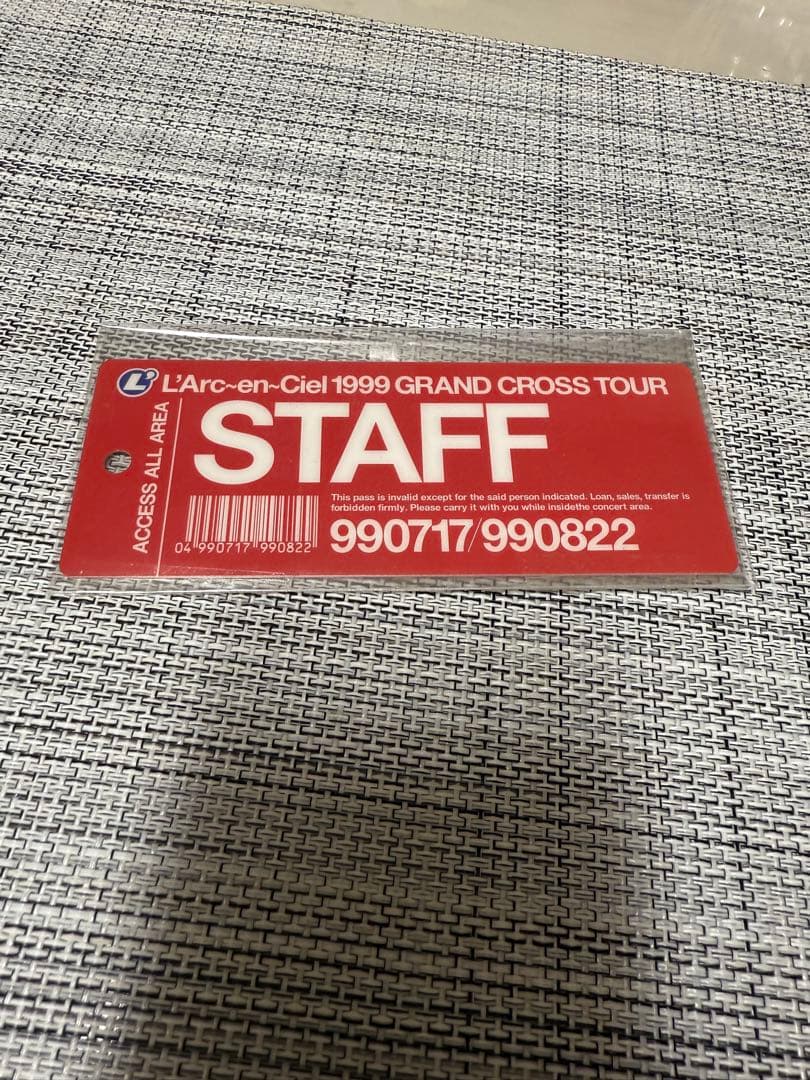 スタッフパス GRAND CROSS 99 ラルク L'Arc