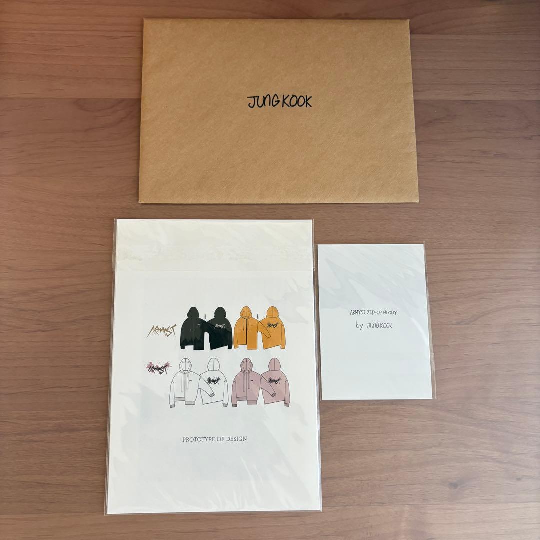 【未使用】BTS ジョングク　アーティストメイド　フーディー　L 白