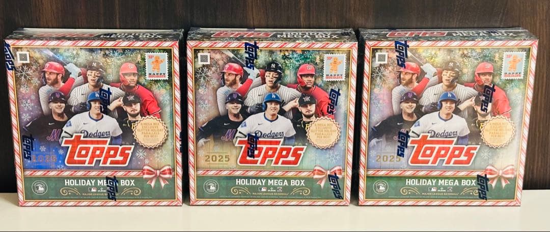【大谷可能性あり】Topps 2025 Holiday Mega カード 3箱