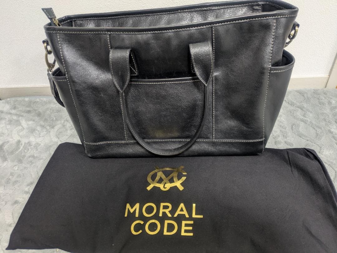 モラルコード　レザー　トートバック　ショルダー　ビジネス　2WAY 超美品