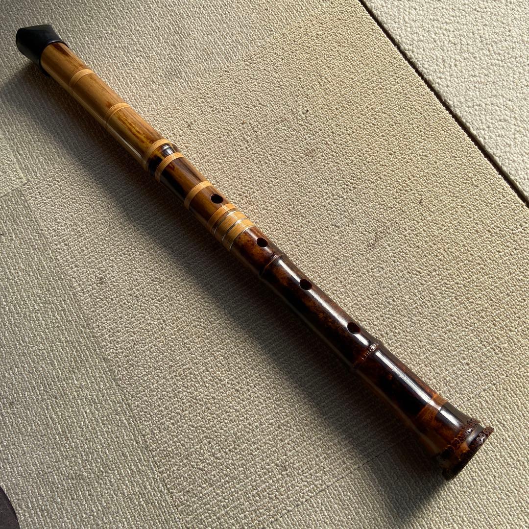 249⭐️尺八眞山銘　一尺九寸管　眞山銘三印