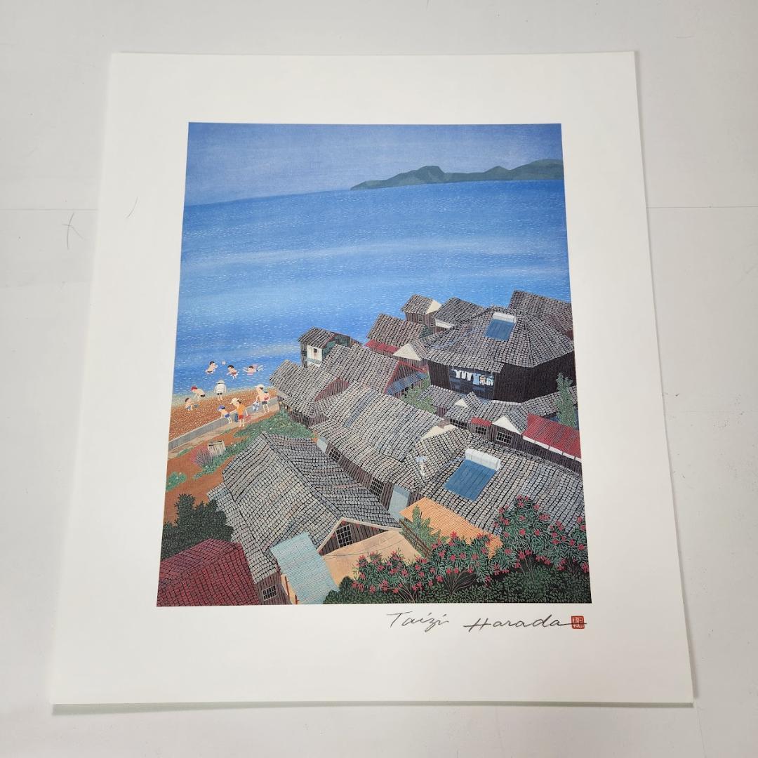 非売品 新品同様 原田泰治 ふるさと紀行 オフセットリトグラフ4点 額付