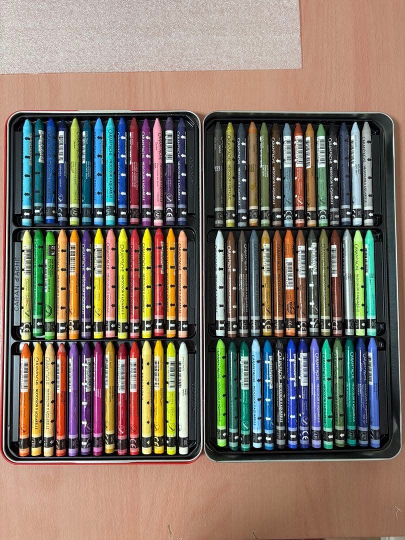 CARAN d’ACHE カランダッシュ 84色 ネオカラーⅡ パステル水溶性