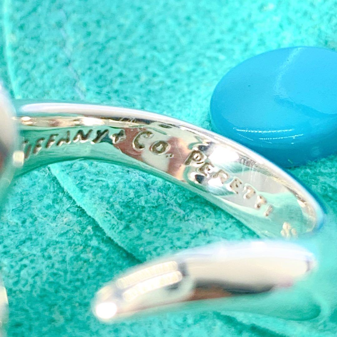 美品 ティファニー オープン ハート リング 約8.5号 シルバー925