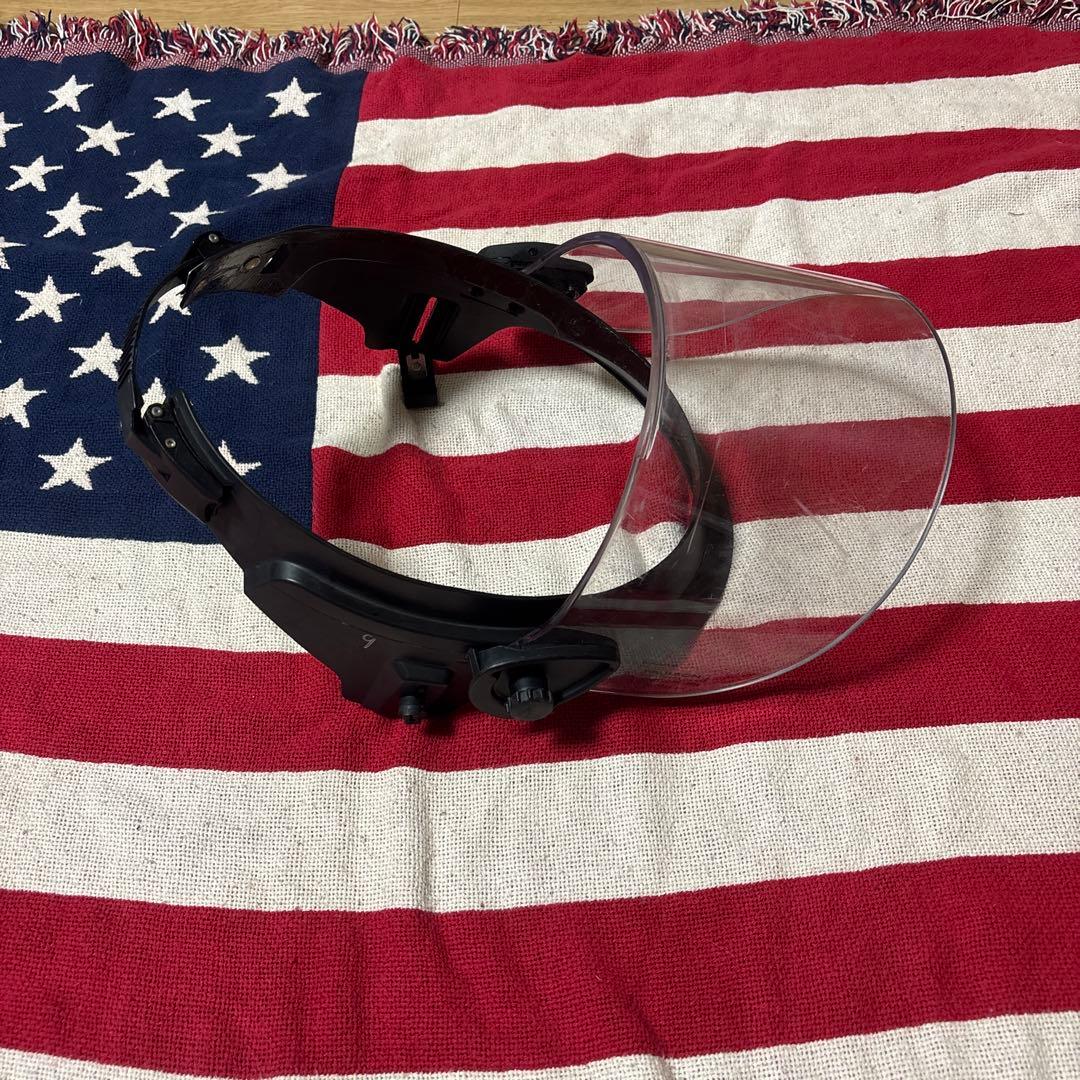実物PAULSONフェイスシールド米警察装備CAGE CODE12858 B36