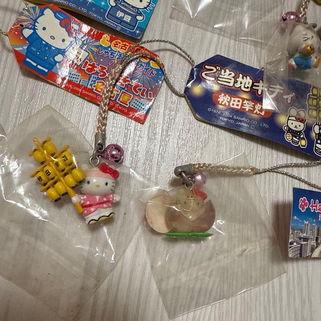 ハローキティ　ご当地　ねつけ　ストラップ　セット　サンリオ