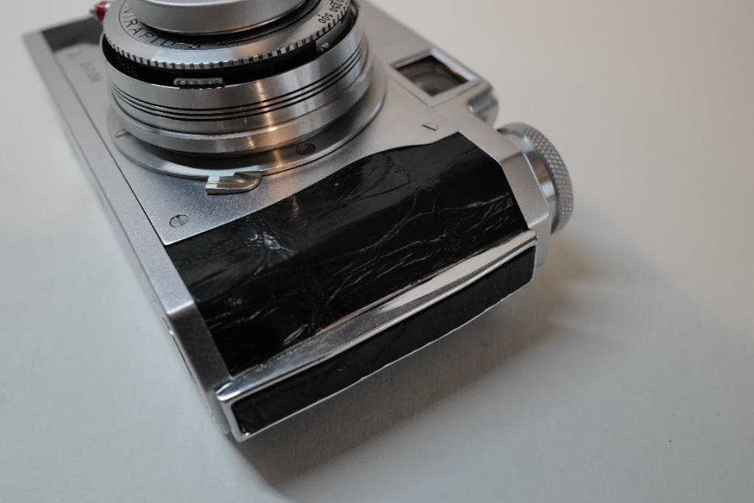 整備済 コニカ Konica II ワニ本革張替済 レンジファインダーカメラ