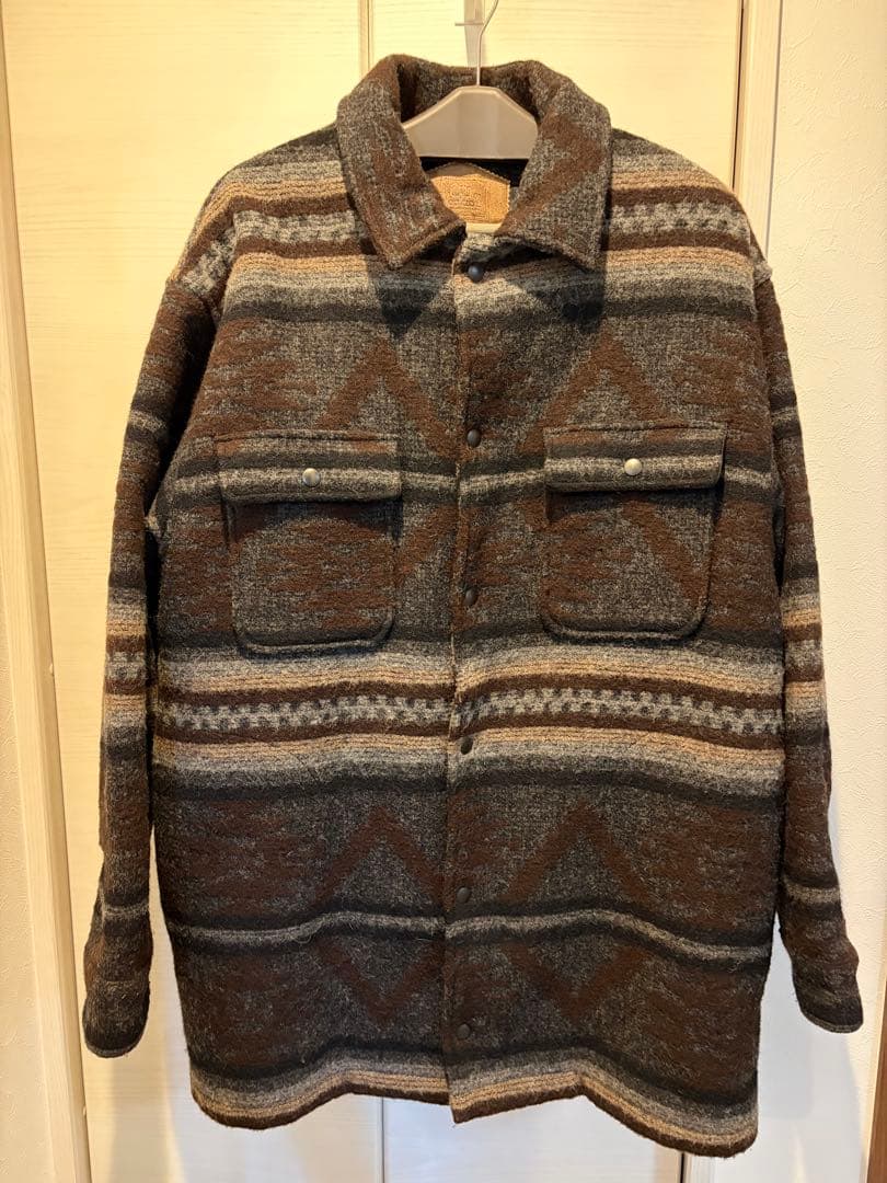 【USA製ウールリッチ】ビンテージ ネイティブジャケット ウール Lサイズ