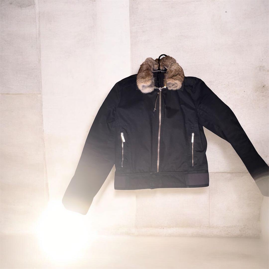 ビッケンバーグ　襟ファーブルゾン　black ダークウェア