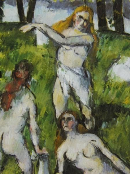 ポール・セザンヌ、四人の浴婦、希少画集画、新品額装付