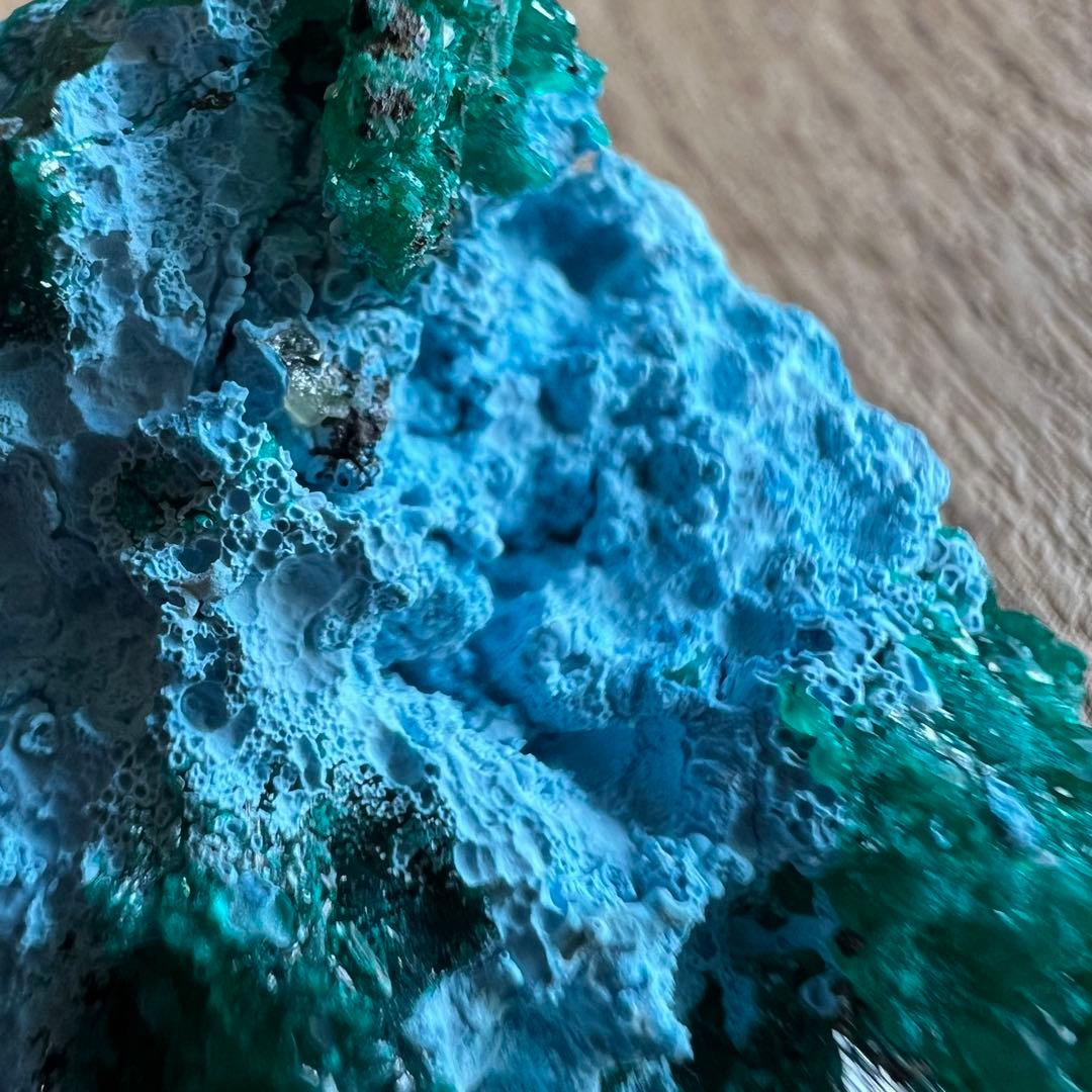 ダイオプテーズ クリソコラ 共生 鉱物 標本 原石