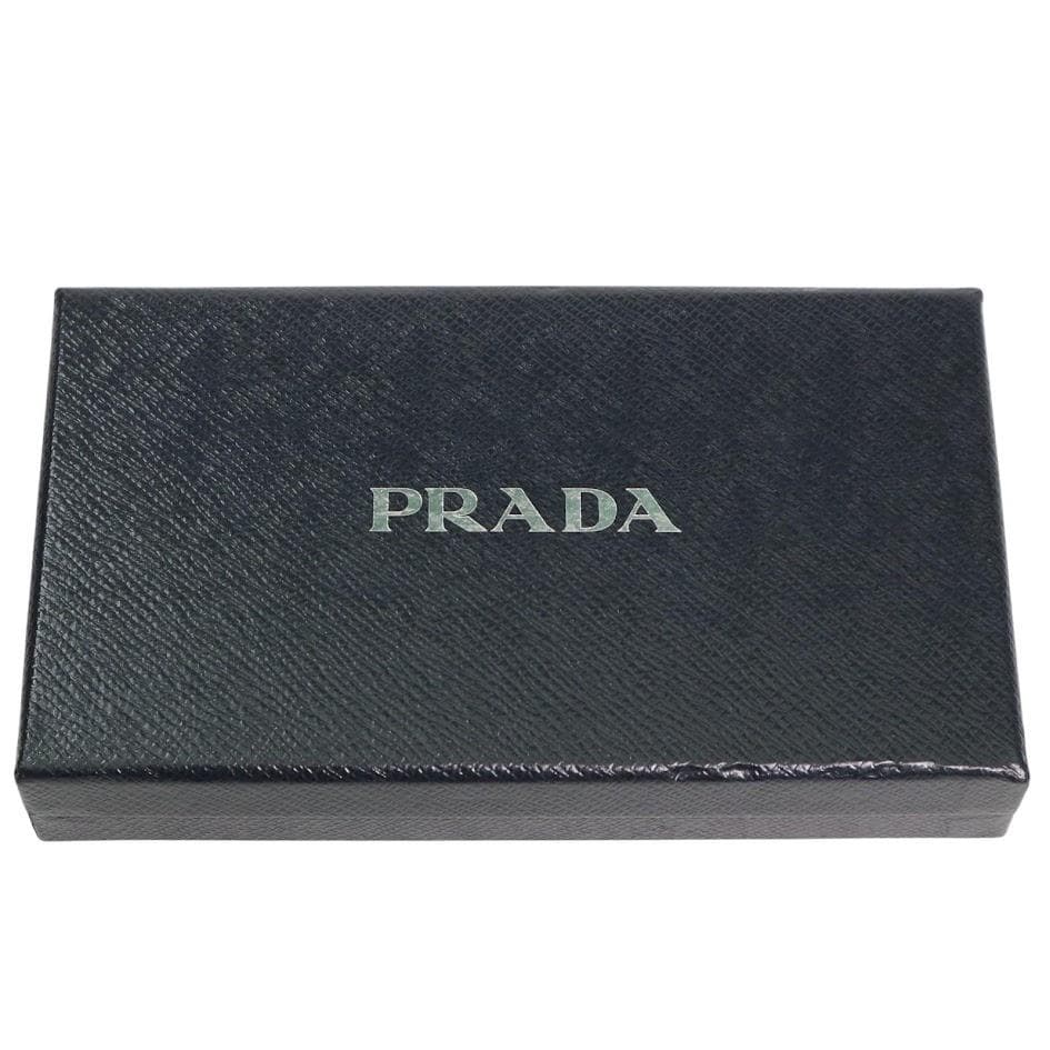 【近年モデル】PRADA プラダ フラグメントケース　カードケース レザー　赤系