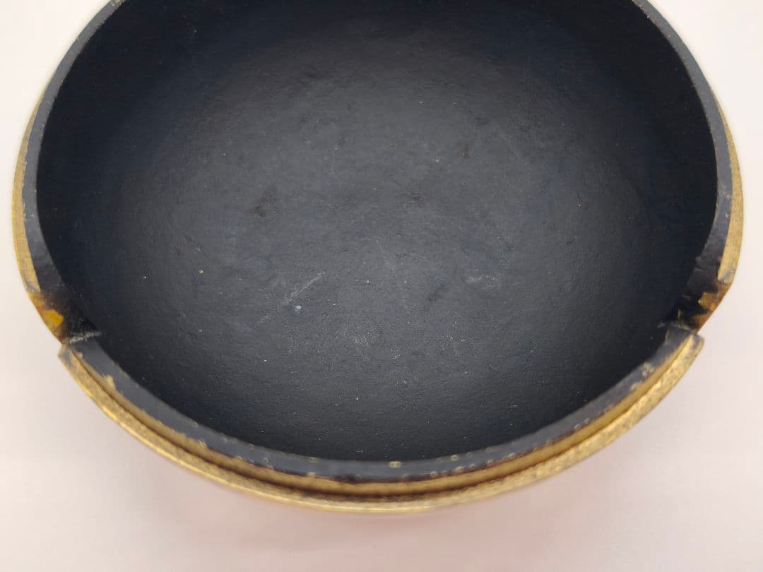 高岡銅器 透かし模様 香炉 真鍮製 金色仕上げ 工芸品 仏具 ヴィンテージ