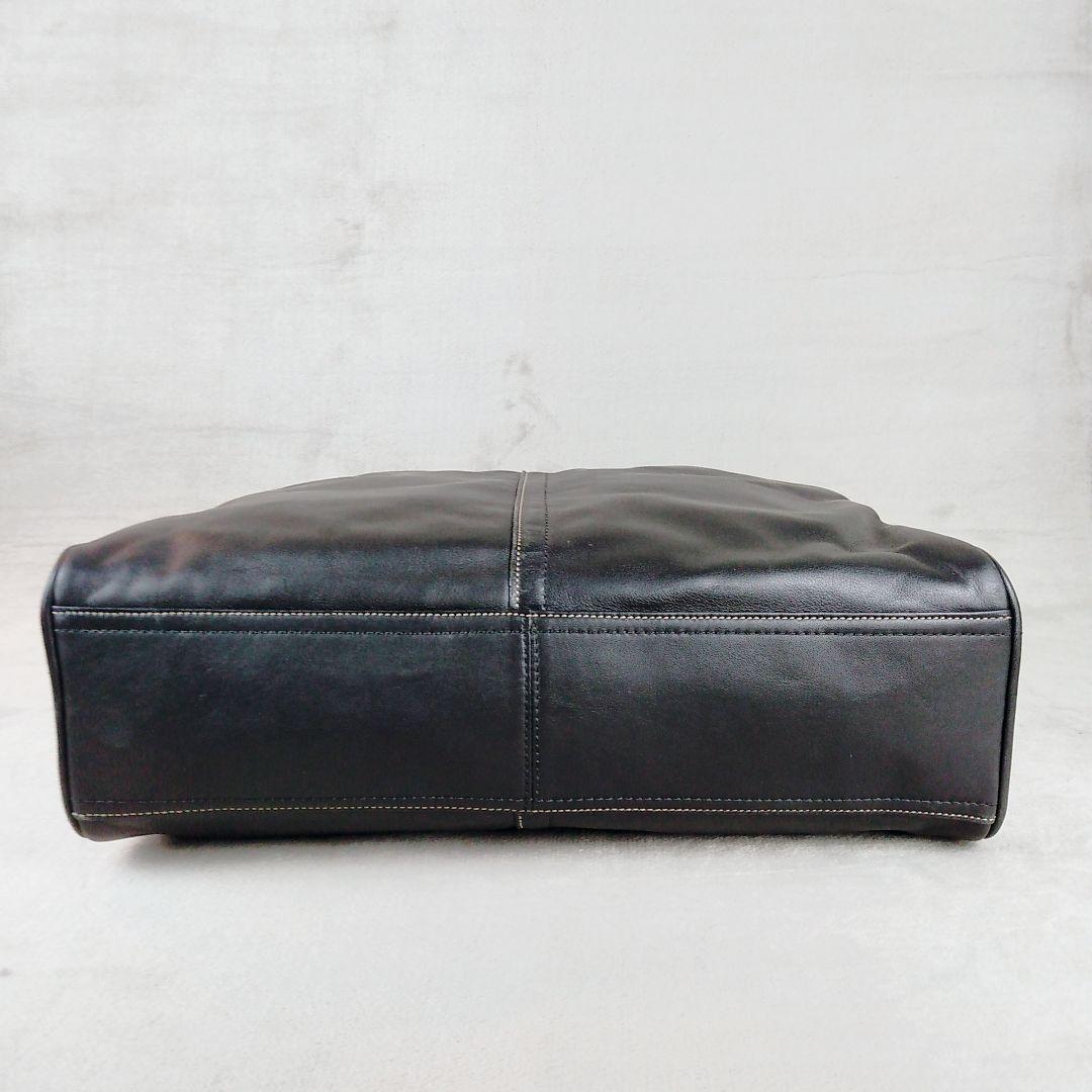 ★COACH★ コーチ 2WAY レザー ビジネスバッグ 2層式 ブラック