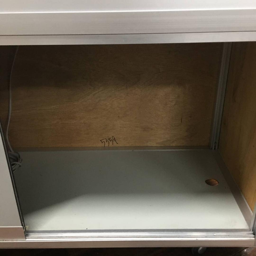 業務用 ガラスショーケース 照明付 W120×D45×H183cm ショーケース