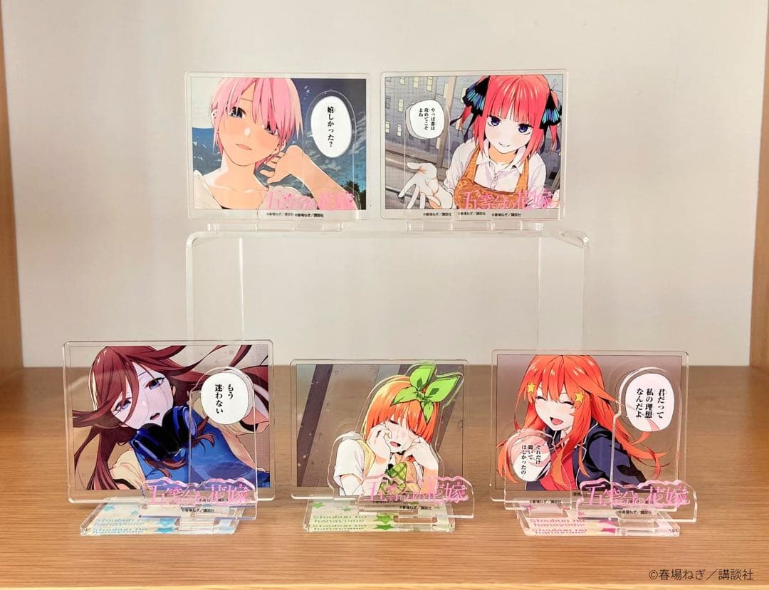 五等分の花嫁 TSUTAYA 有償特典 アクリルスタンド フルコンプリート