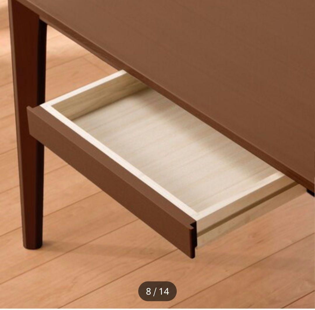 送料込【本日限定出品】ニトリ 引き出し付食卓 ロレイン135 コンセント付き