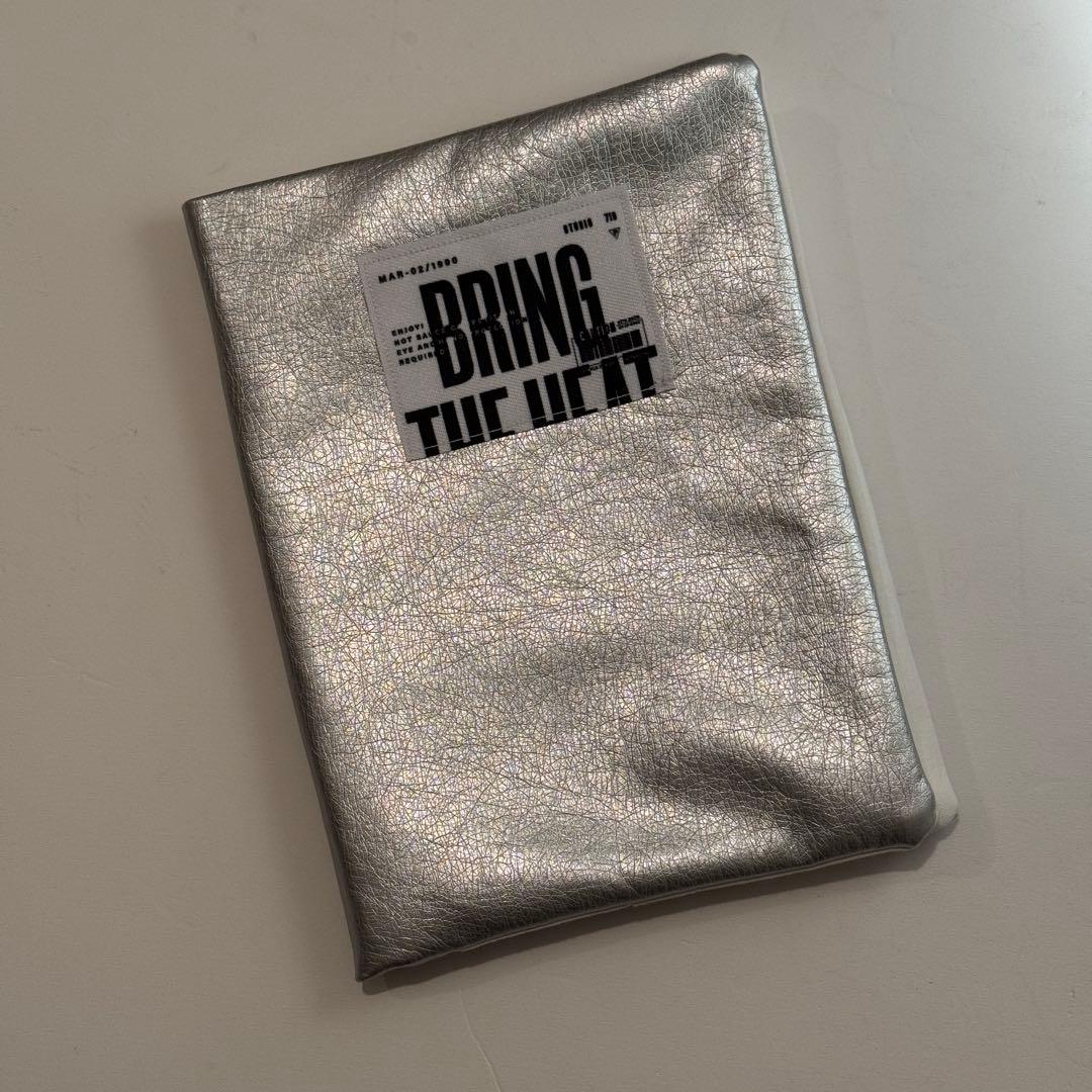 バインダーカバー　シルバー　A6 韓国　貯金