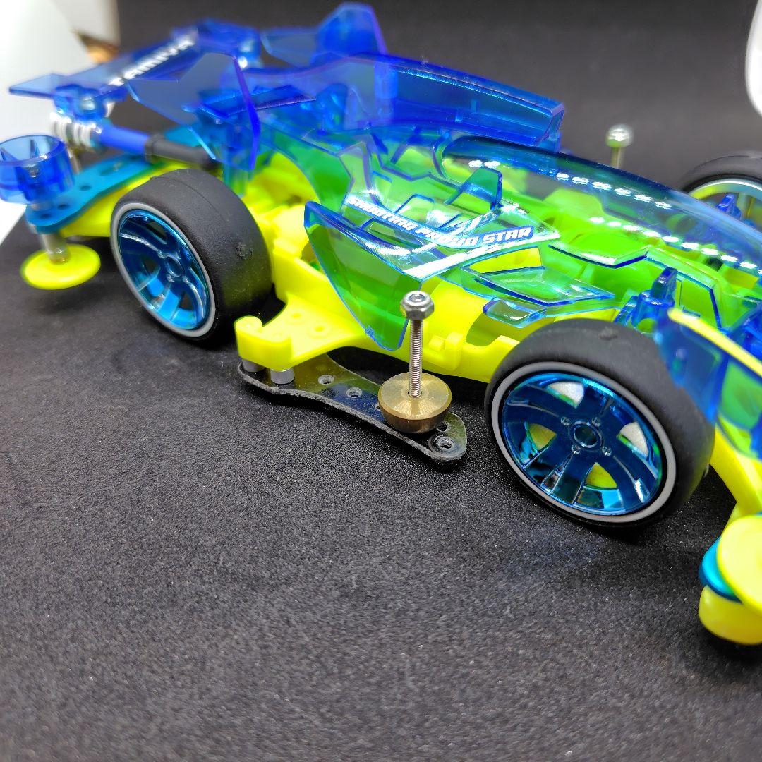 ミニ四駆完成品　シューティングプラウドスタークリアーブルースペシャル