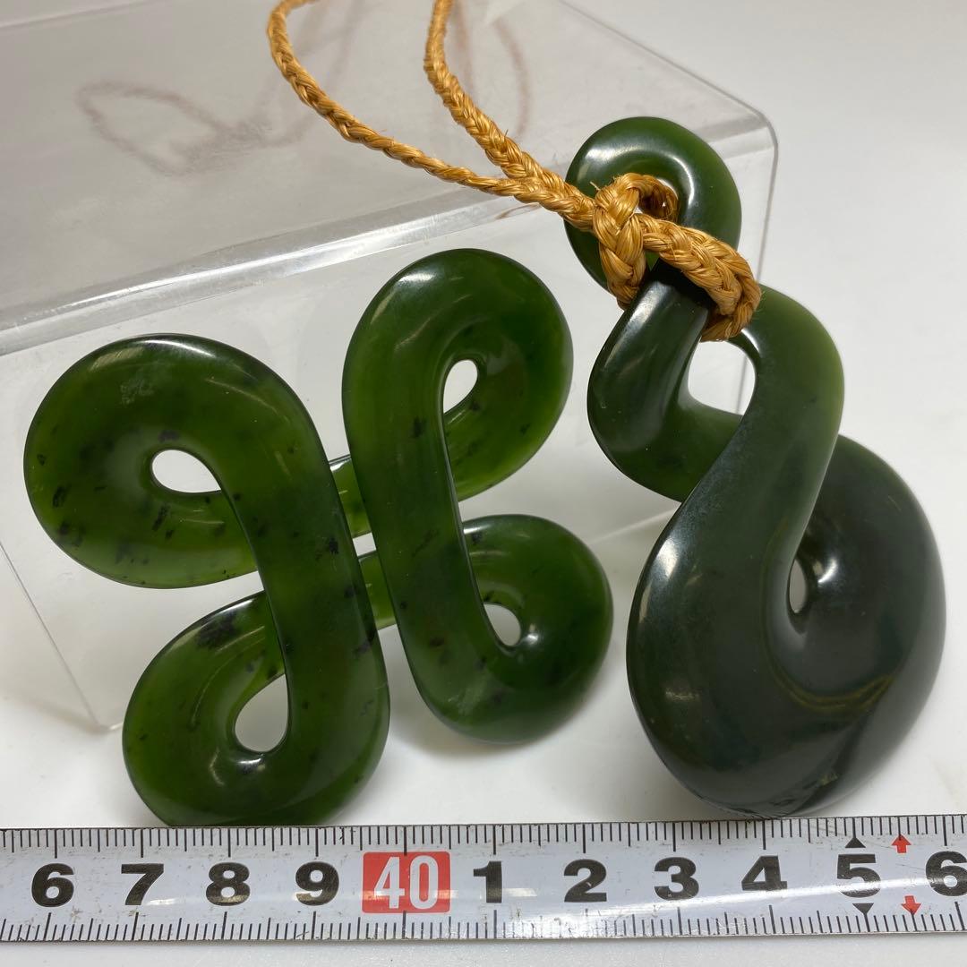 翡翠ネックレス2点　83g 東さ7-0331ア㉝