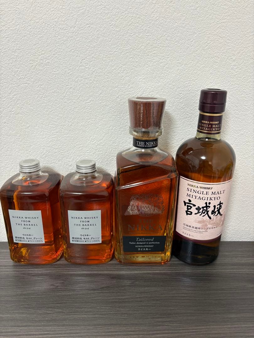 宮城峡　ニッカウイスキー　計4本
