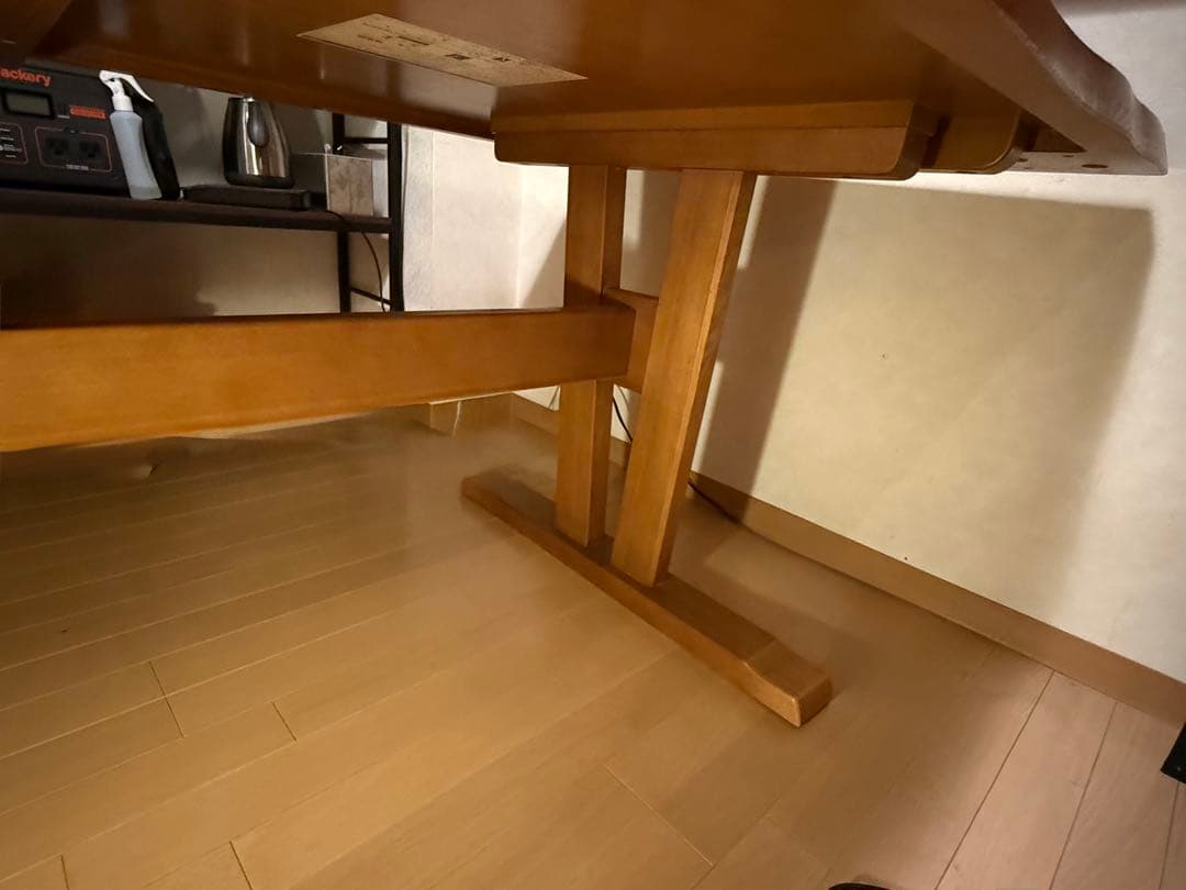 飛騨産業 ダイニングテーブル ダークブラウン 机 テーブル　キツツキマーク