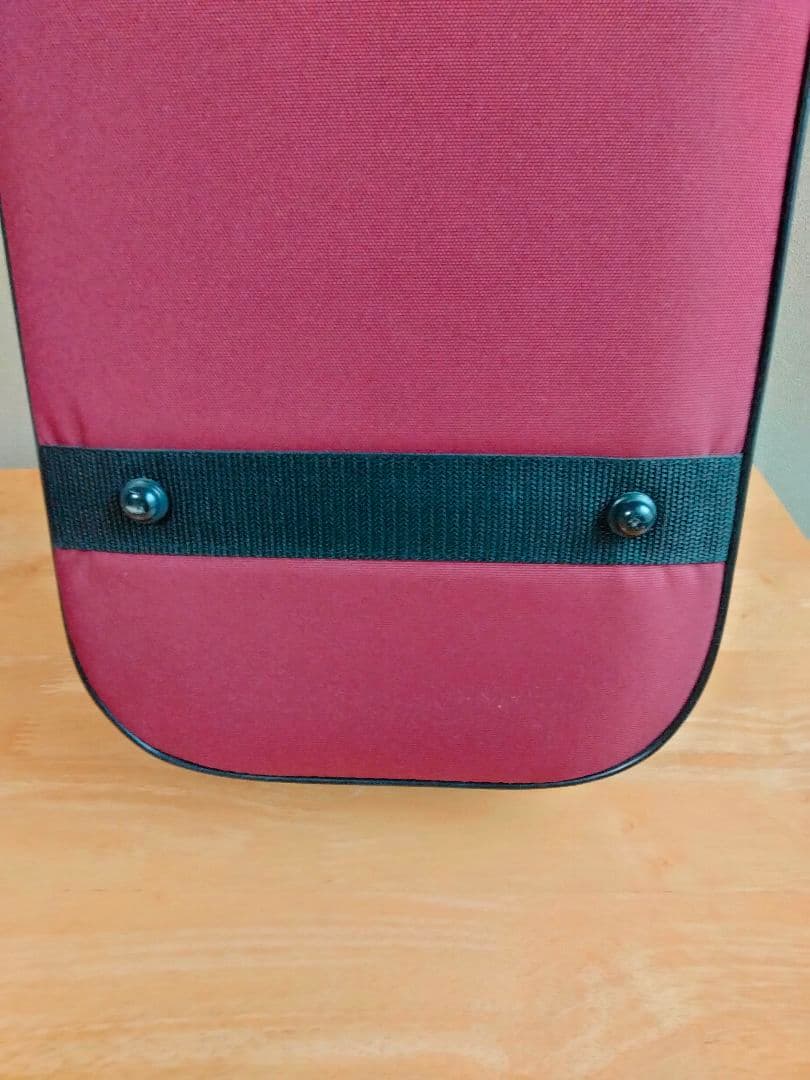 スーパーライト　4/4バイオリンケース　四角赤　バーガンディ