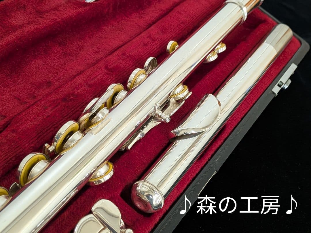 値下げ‼️中古フルート専門店‼️銀メッキ　ヤマハフルート YFL211S Eメカ