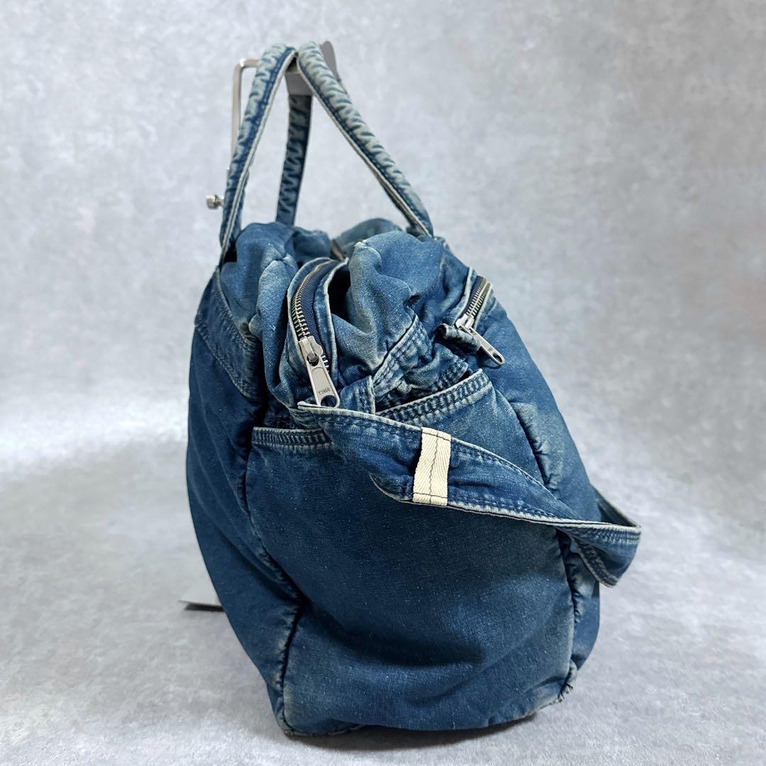 美品希少　初期ポーター　ビンテージ　80s　ボストンバッグ　2way　インディゴ