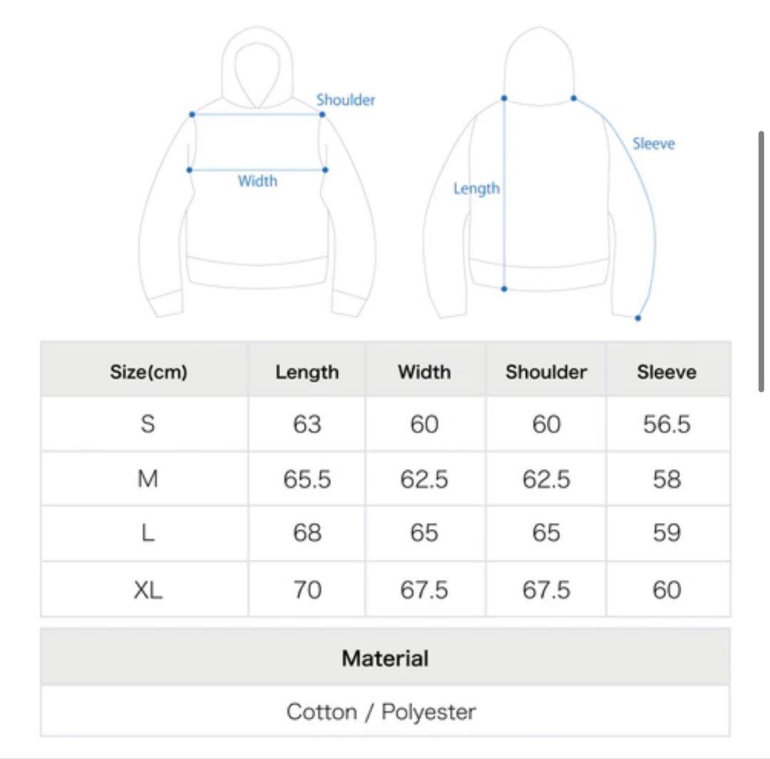 ideaswamホワイトzipパーカーM