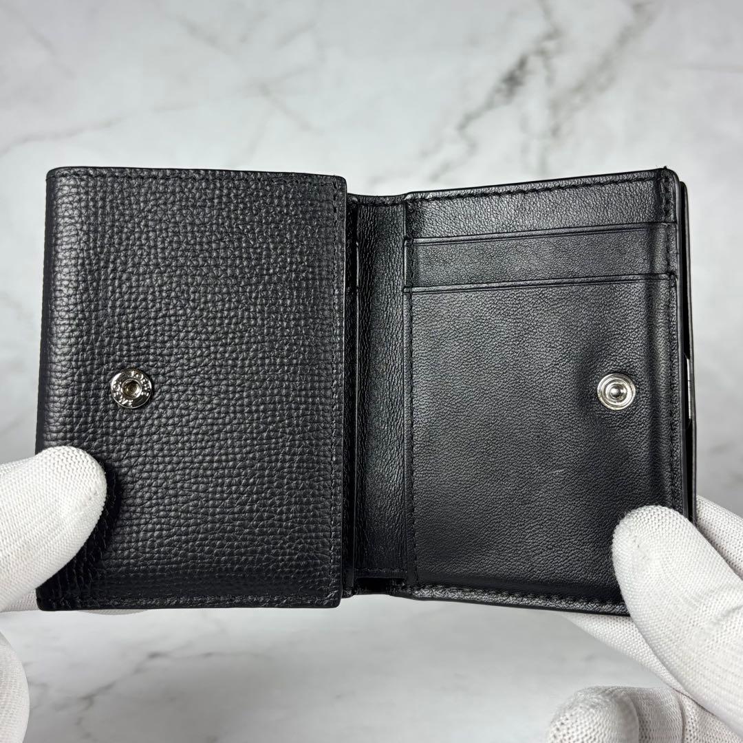 ロエベ　アナグラム　トライフォールドウォレット　Wホック　三つ折り　財布