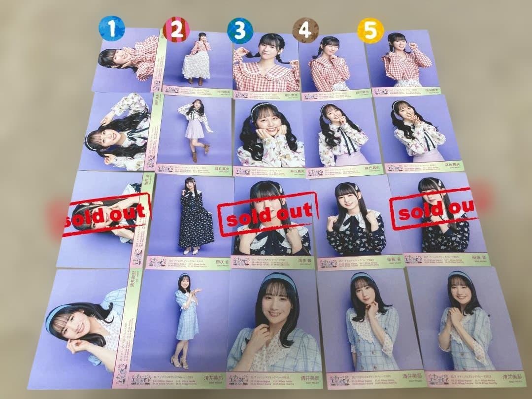 ナナニジ　22/7　ナナパレ衣装　ブロマイド　バラ売り