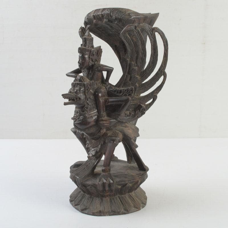 バリ島　インドネシア　木彫　ガルーダ像　置物　V　9380