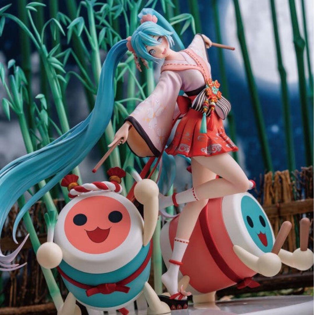 希少 初音ミク 太鼓の達人 コラボフィギュア 公式ライセンス