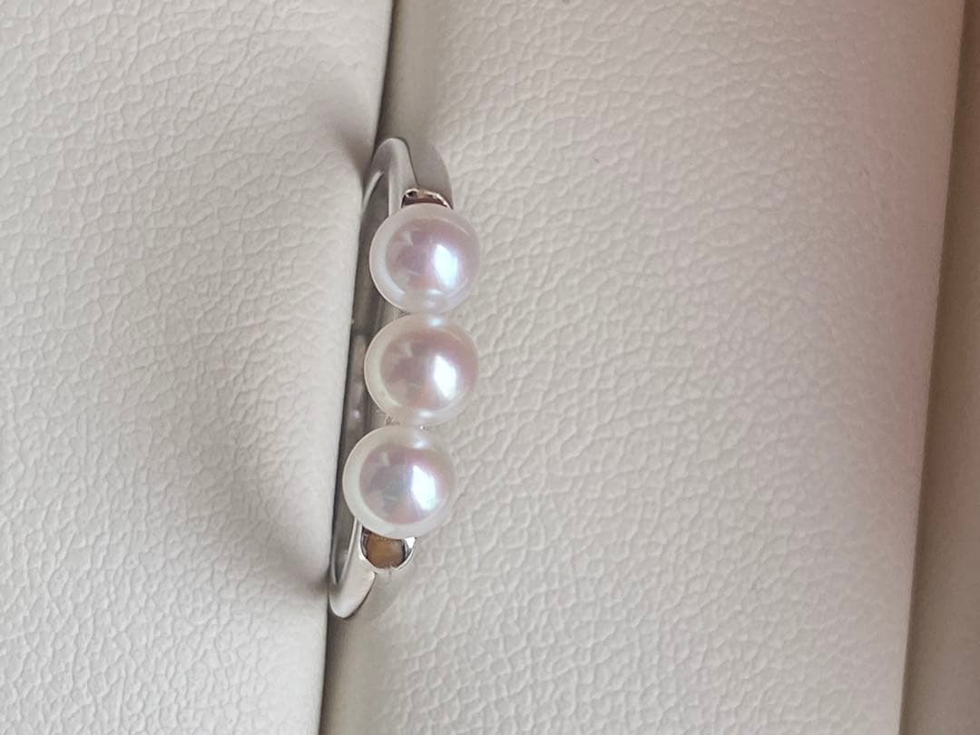 よろしく♫ページ　4-4.5mmパールリング　2点