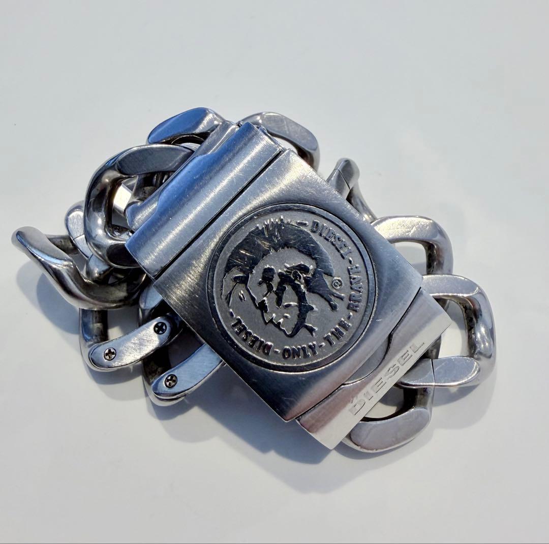 t*n様 【激レア】ディーゼル DZ-1144 シルバー 腕時計 y2k バング