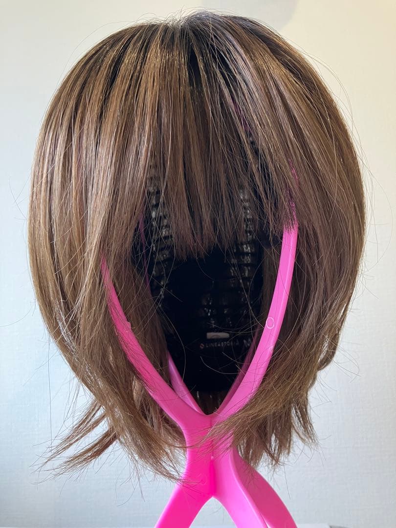 人毛MIX ミルキーモカブラウンプリン ラテショート リネアストリア