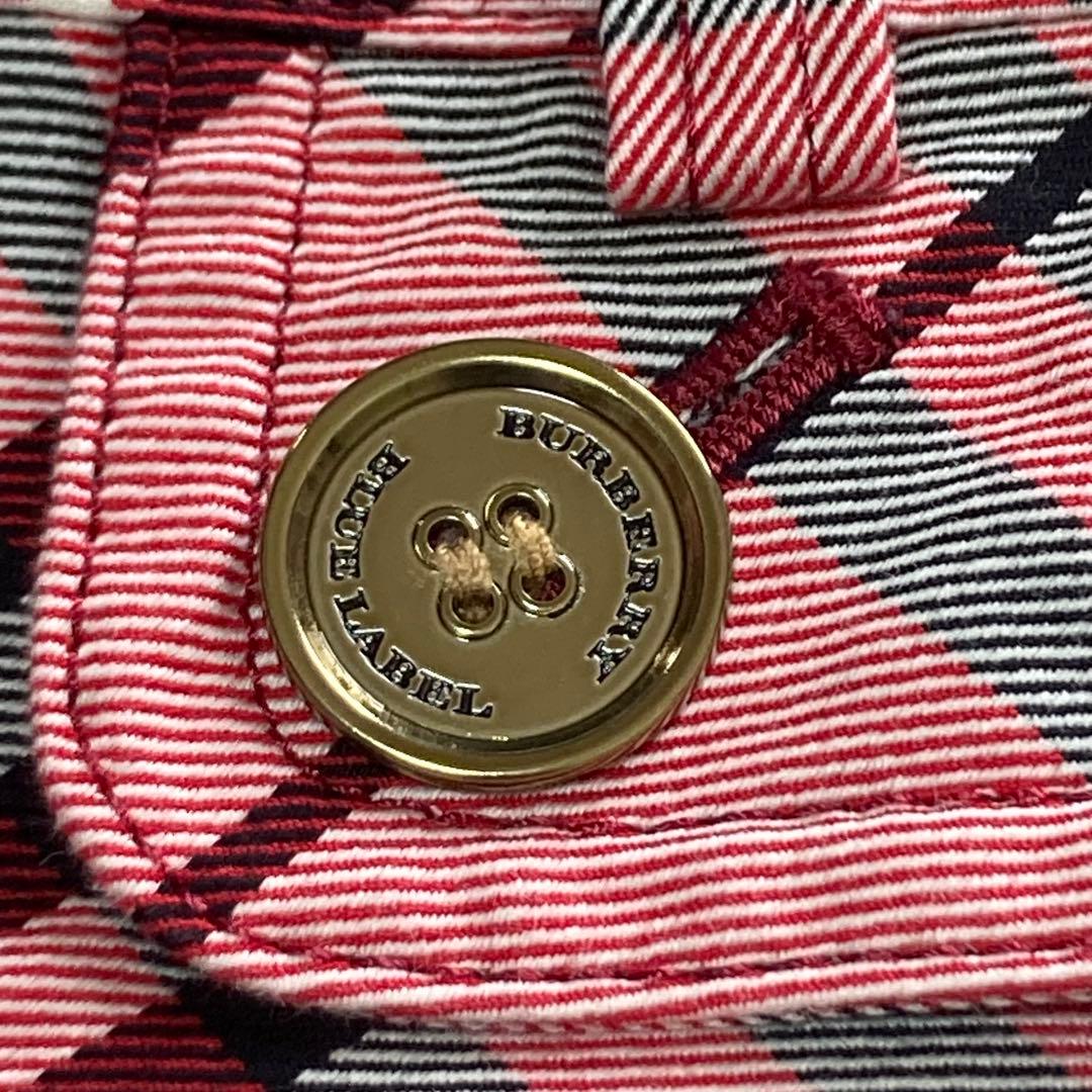 美品☆BURBERRY BLUELABEL キュロット　ノバチェック　ピンク　S