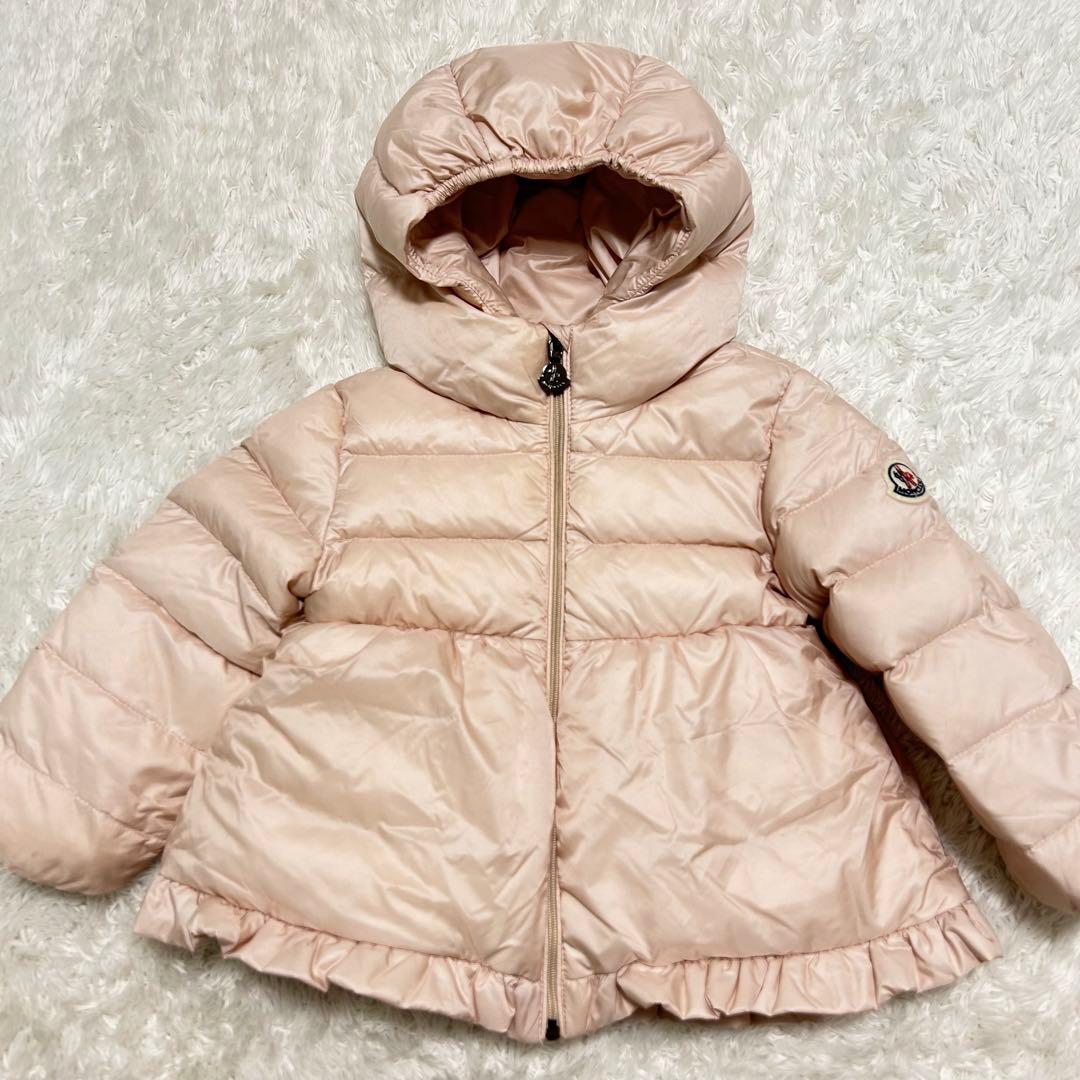 美品✨RFID✨MONCLER ダウン フリル ODILE baby 80ピンク