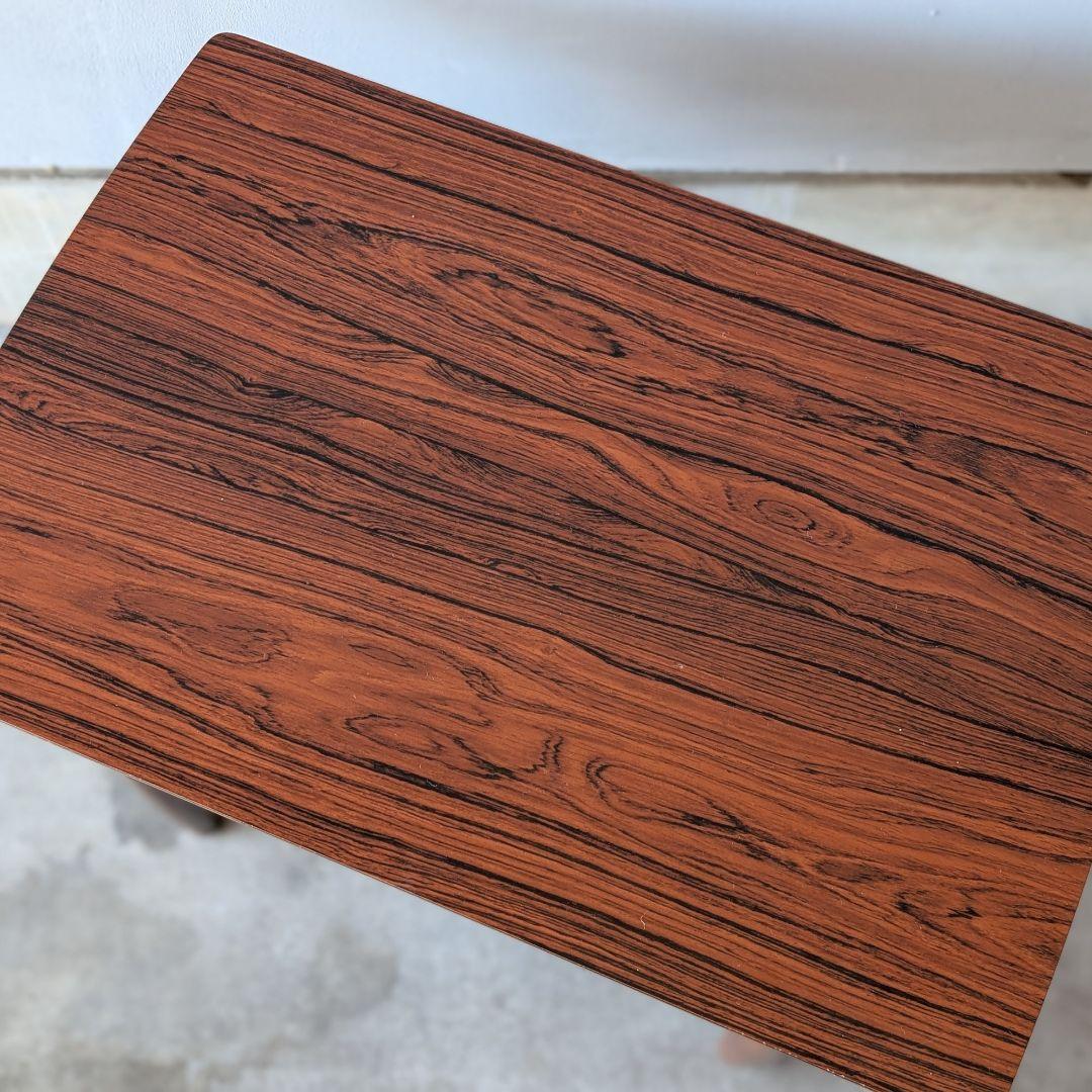 【古家具】カリモクのミッドセンチュリー調サイドテーブル　ナイトテーブル