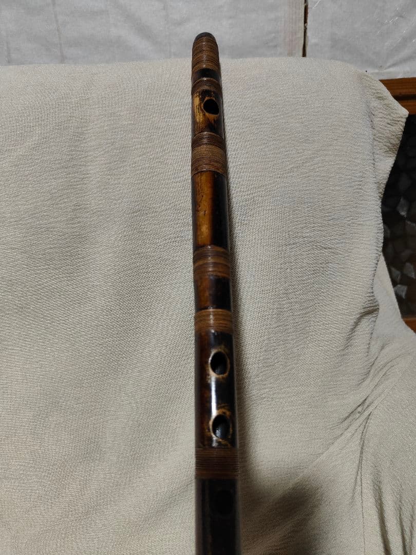 篠笛　眞風　煤竹　ドレミ　総巻　四本調子