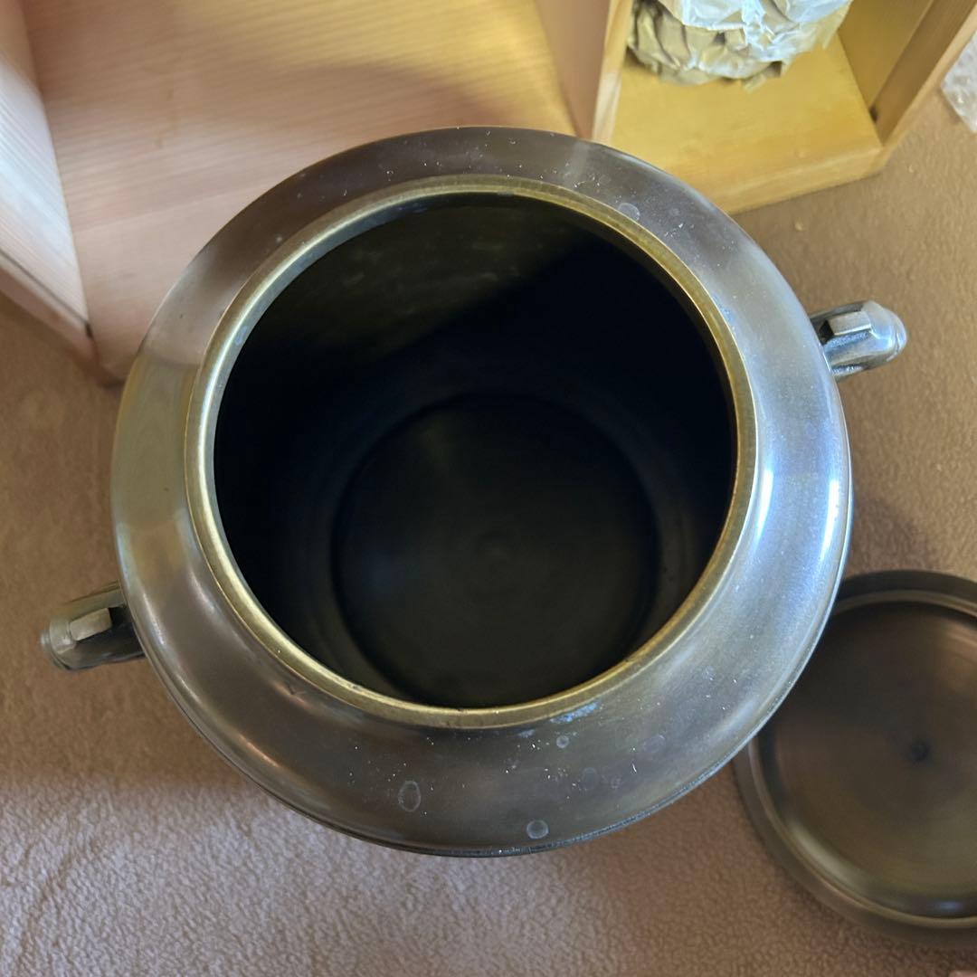 CL8★皆具★ 茶道具 皆具一式 箱付 唐銅 時代物 骨董品