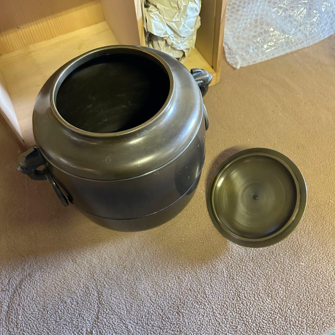 CL8★皆具★ 茶道具 皆具一式 箱付 唐銅 時代物 骨董品