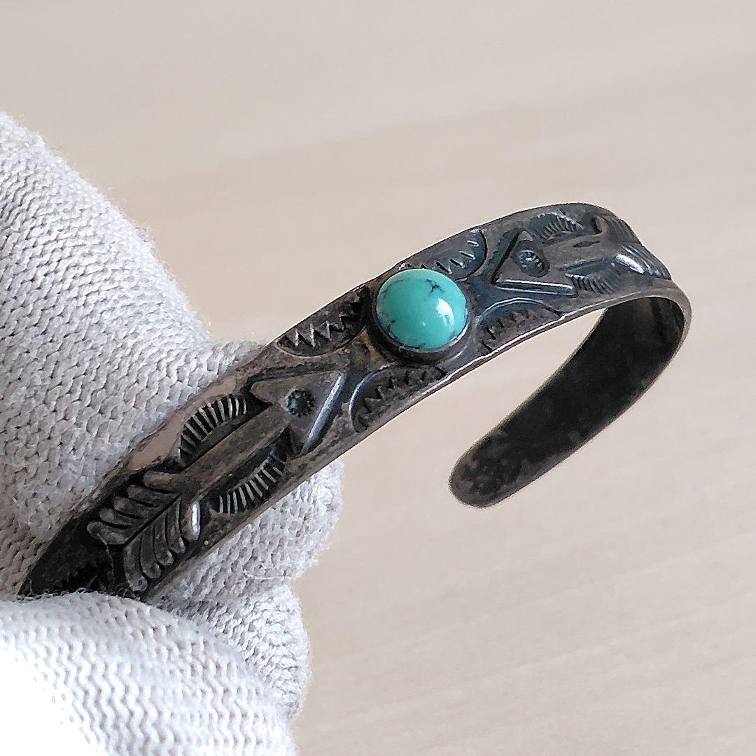 ヴィンテージ フレッドハービー ターコイズ シルバー バングル