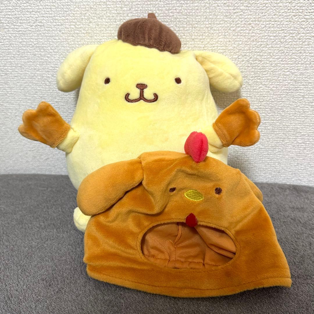 サンリオ ポムポムプリン 名古屋コーチン ぬいぐるみ むにゅぐるみ