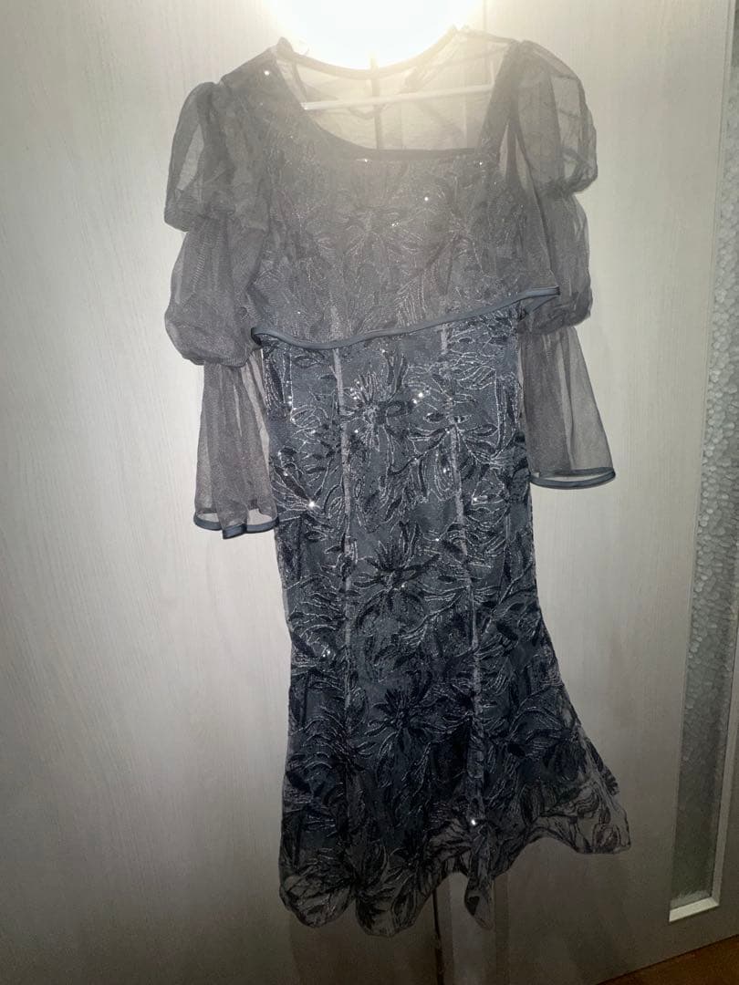 【完売品】LEJAフレアスリーブボレロ花柄刺繍マーメイドドレス