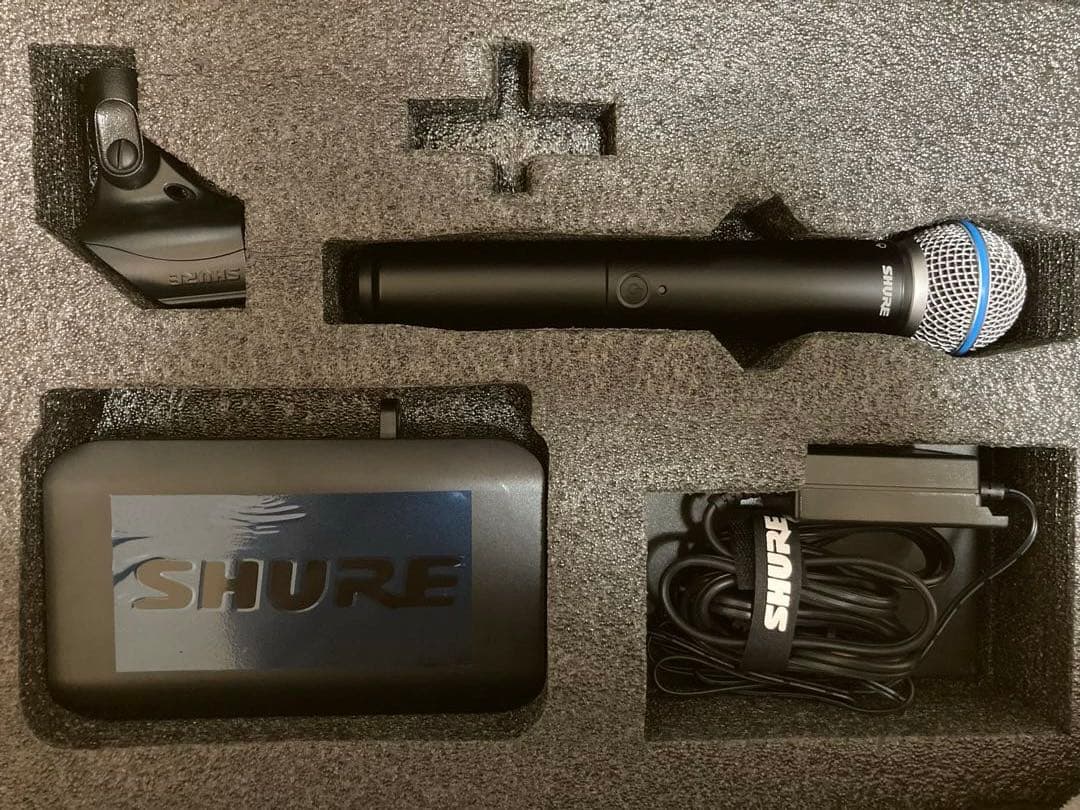 SHURE BLX24/BETA58A ワイヤレスマイク　ケース付き