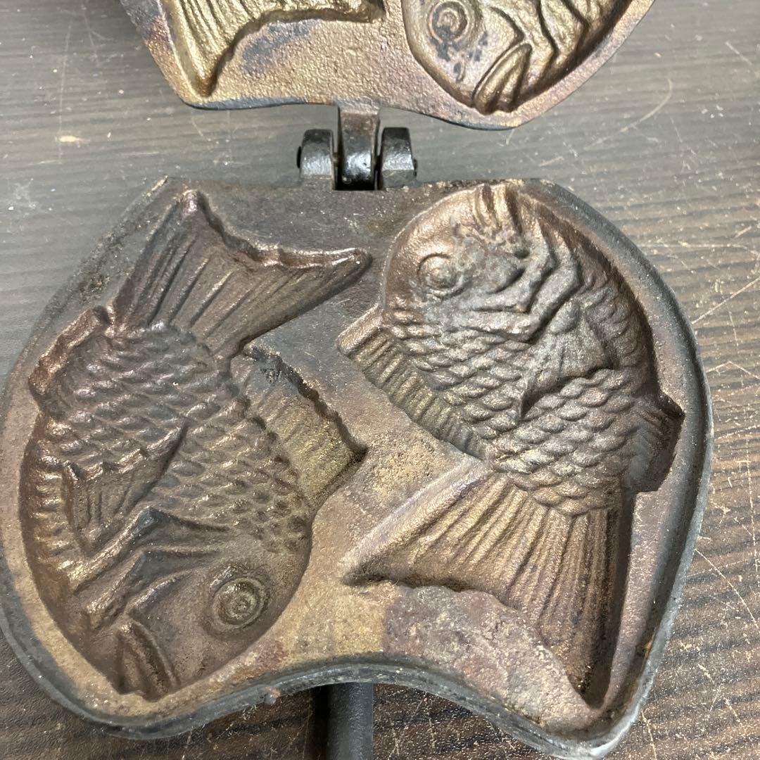 たい焼き器 二丁焼き たいやき 鯛焼き 昭和レトロ