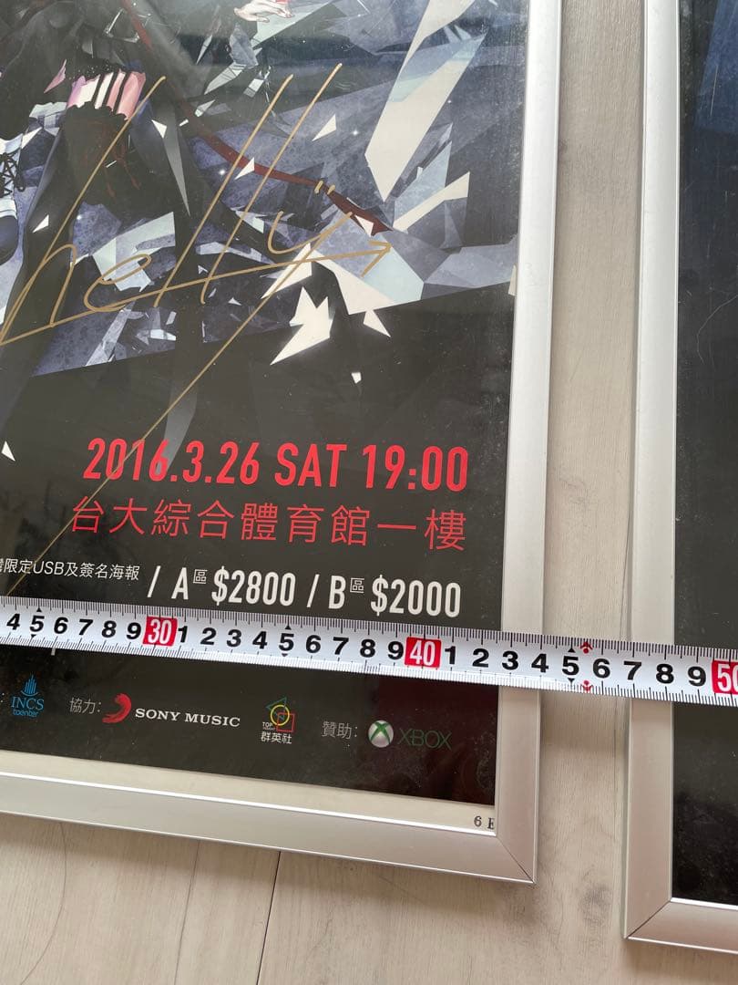 EGOIST 【台湾公演】chelly サイン入り２枚/他ポスター2枚額付